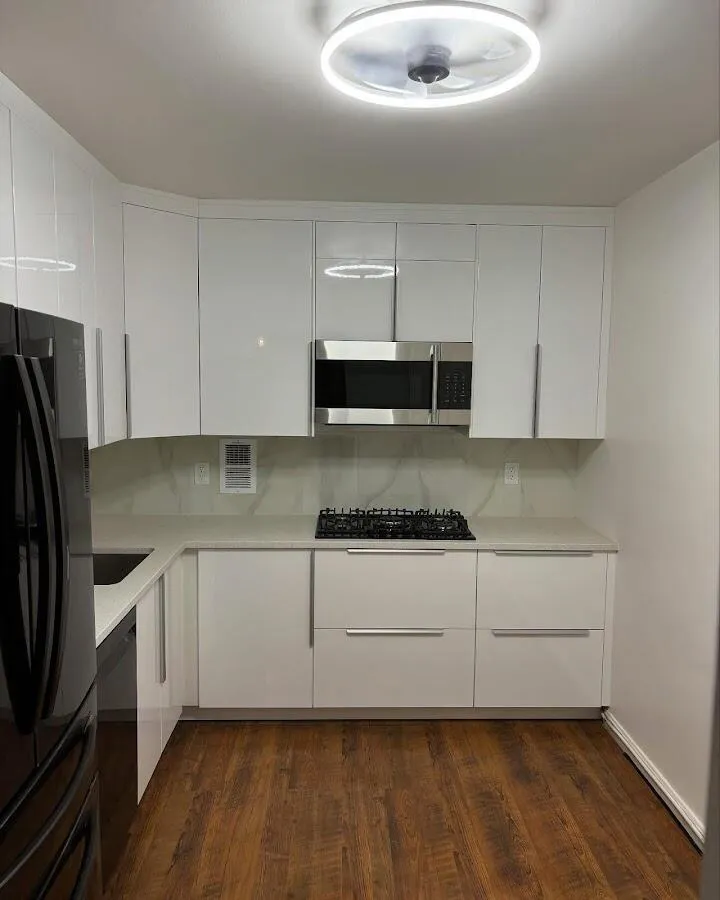 Renovated kitchen with quartz countertops in Pueblo